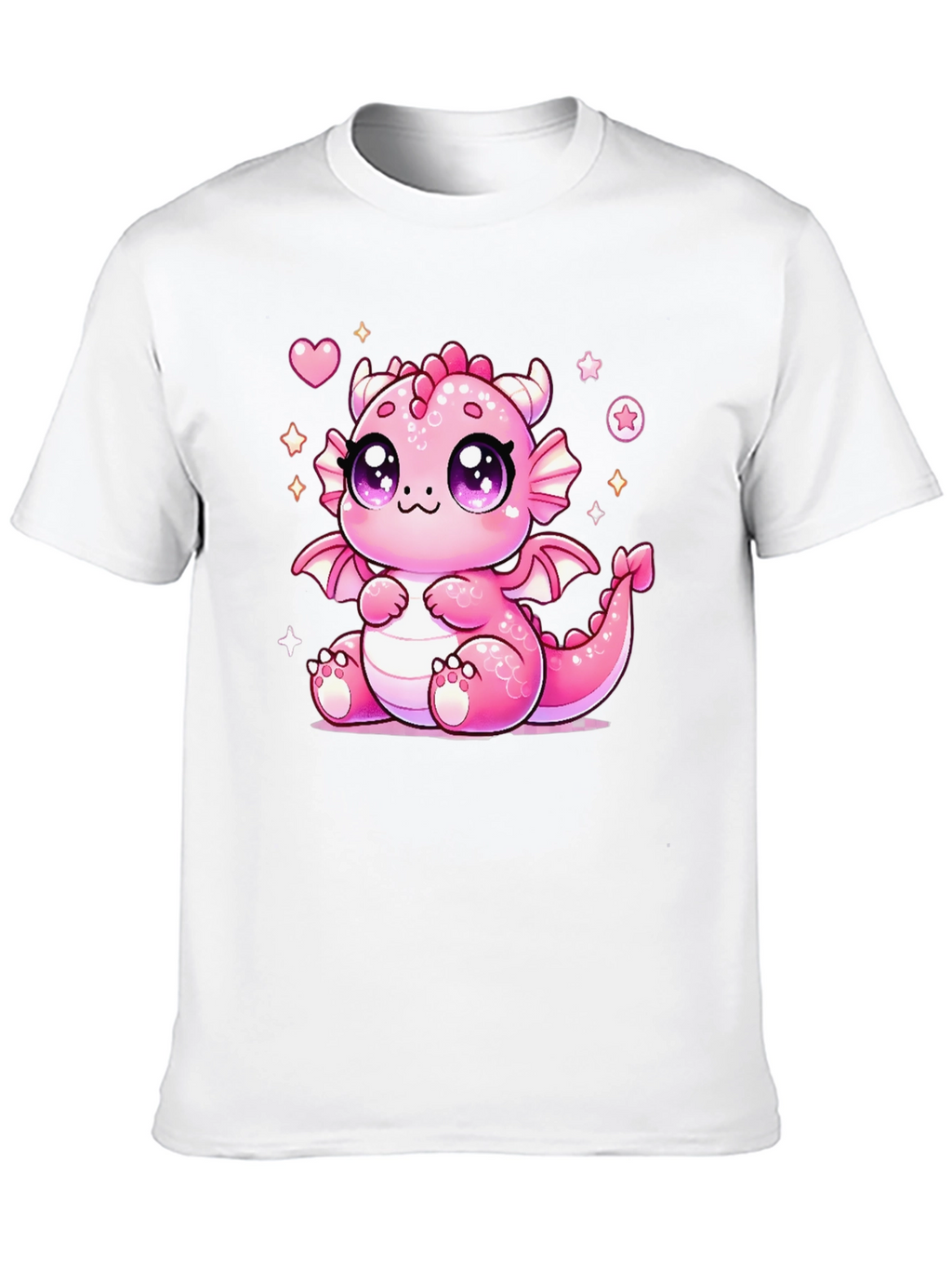 Cute Kawaii Pink Dragon T-Shirt