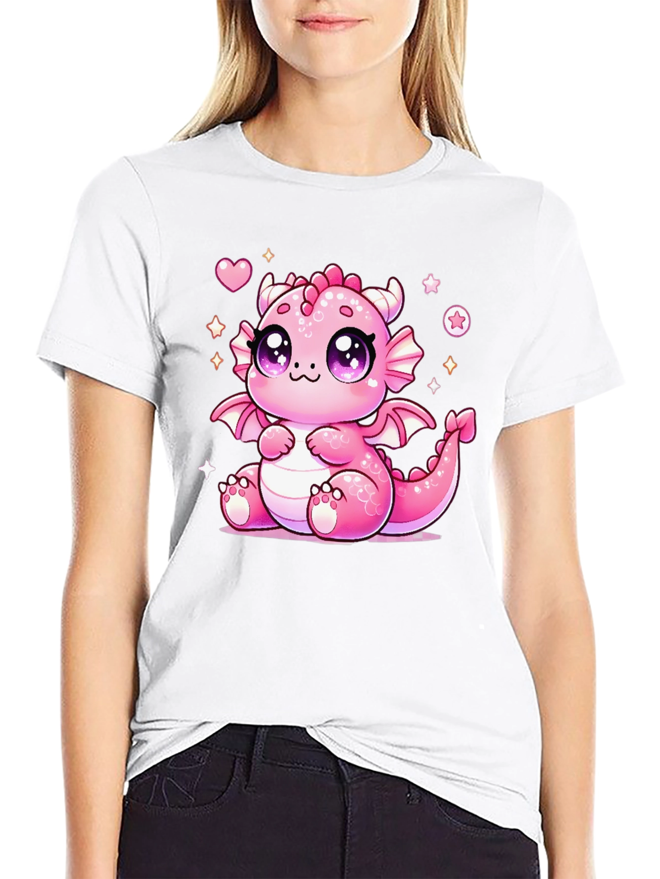 Cute Kawaii Pink Dragon T-Shirt