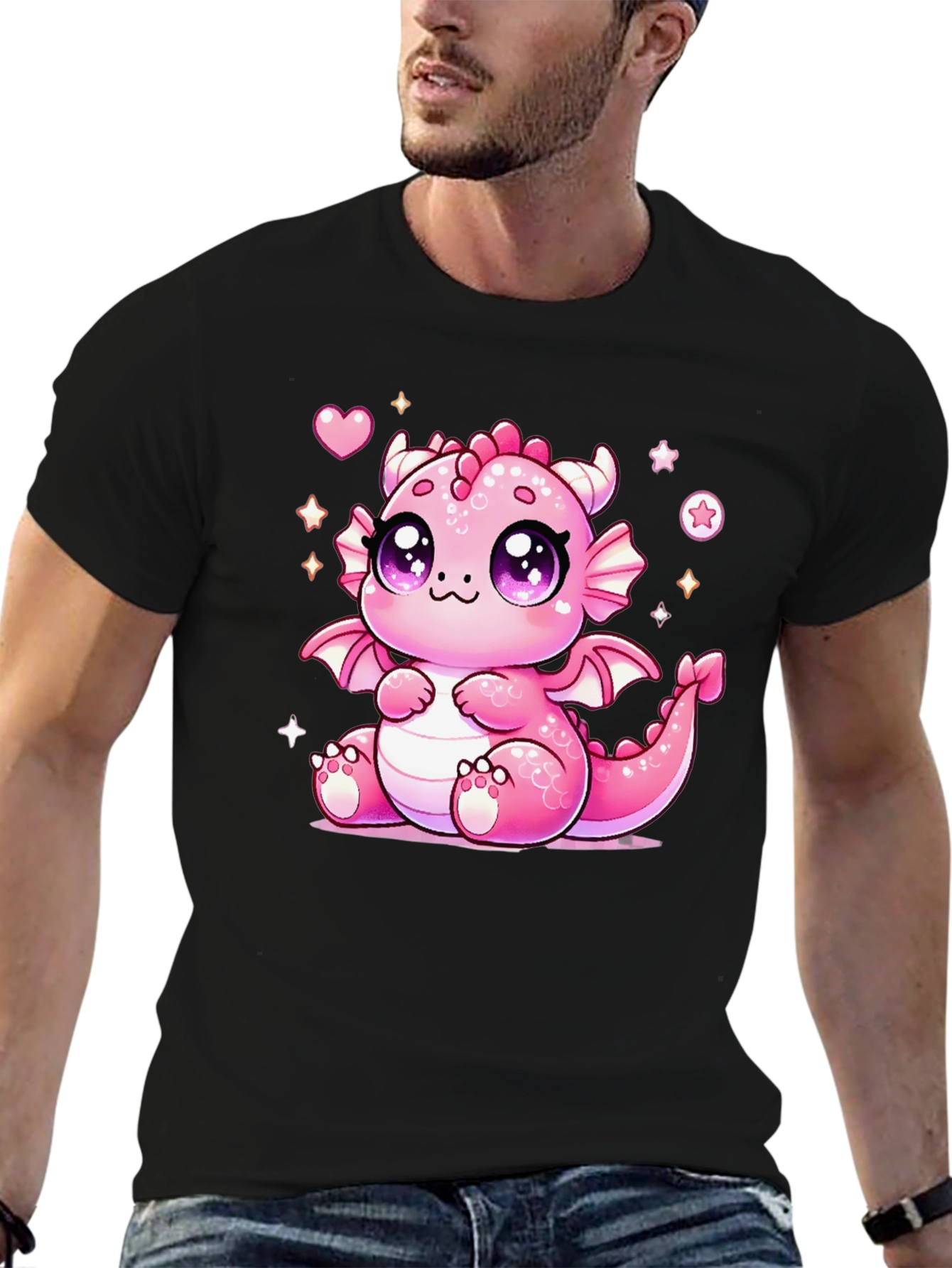 Cute Kawaii Pink Dragon T-Shirt