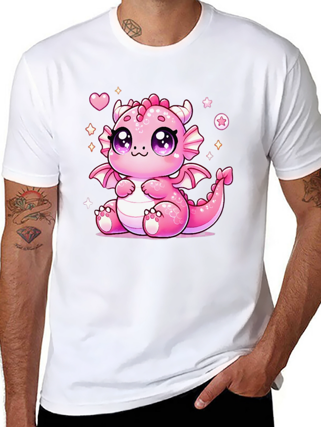 Cute Kawaii Pink Dragon T-Shirt