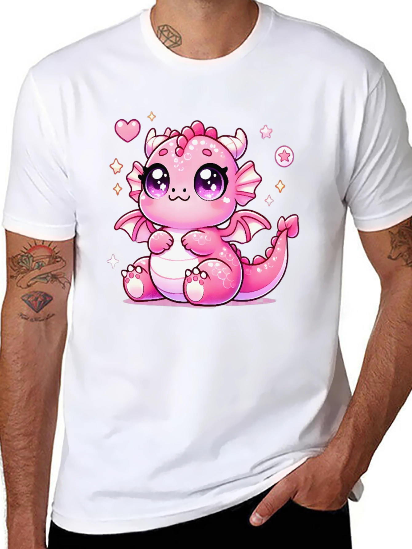 Cute Kawaii Pink Dragon T-Shirt