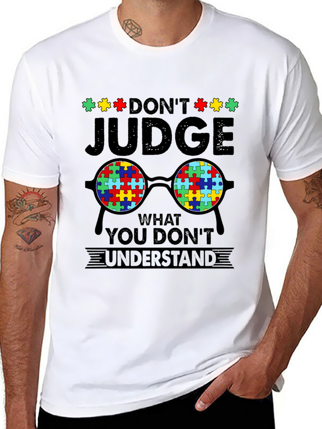 Autism Awareness T-Shirt - Dont Judge