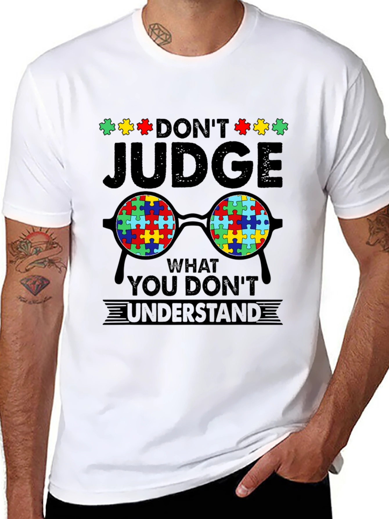 Autism Awareness T-Shirt - Dont Judge