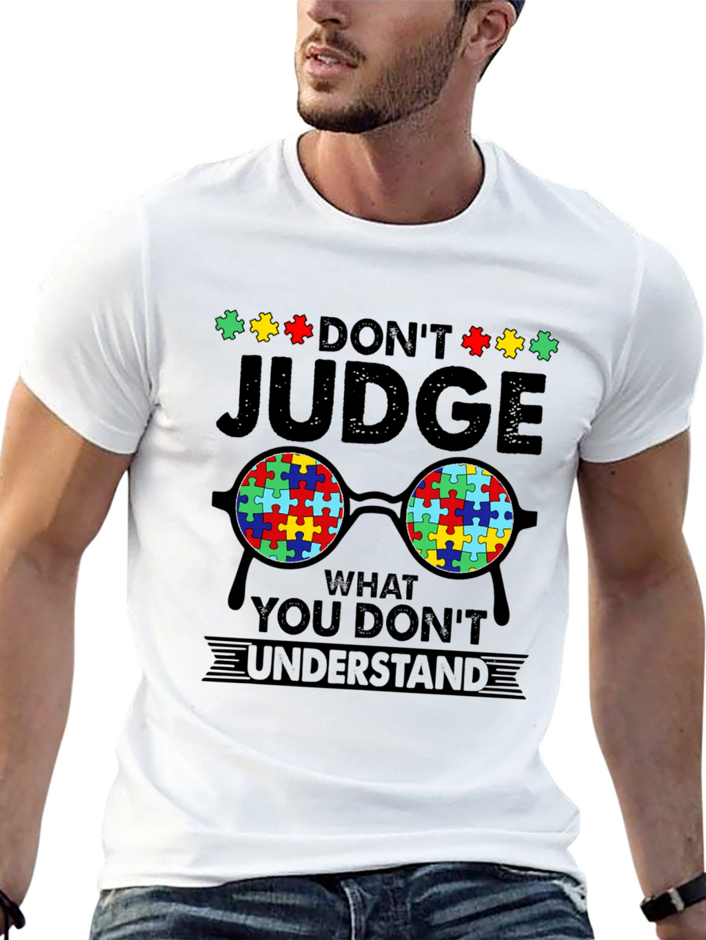 Autism Awareness T-Shirt - Dont Judge