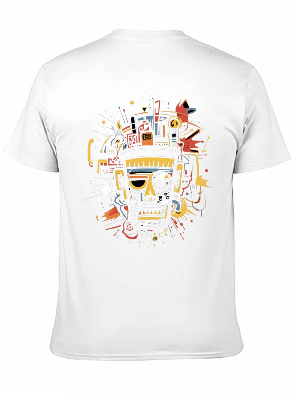 Abstract Aztec Warrior Graphic Tee