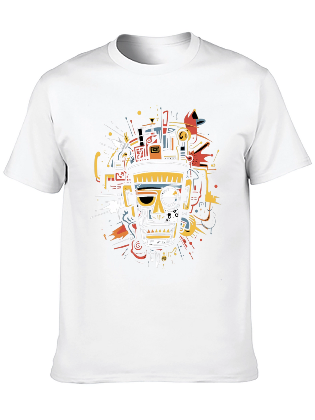 Abstract Aztec Warrior Graphic Tee