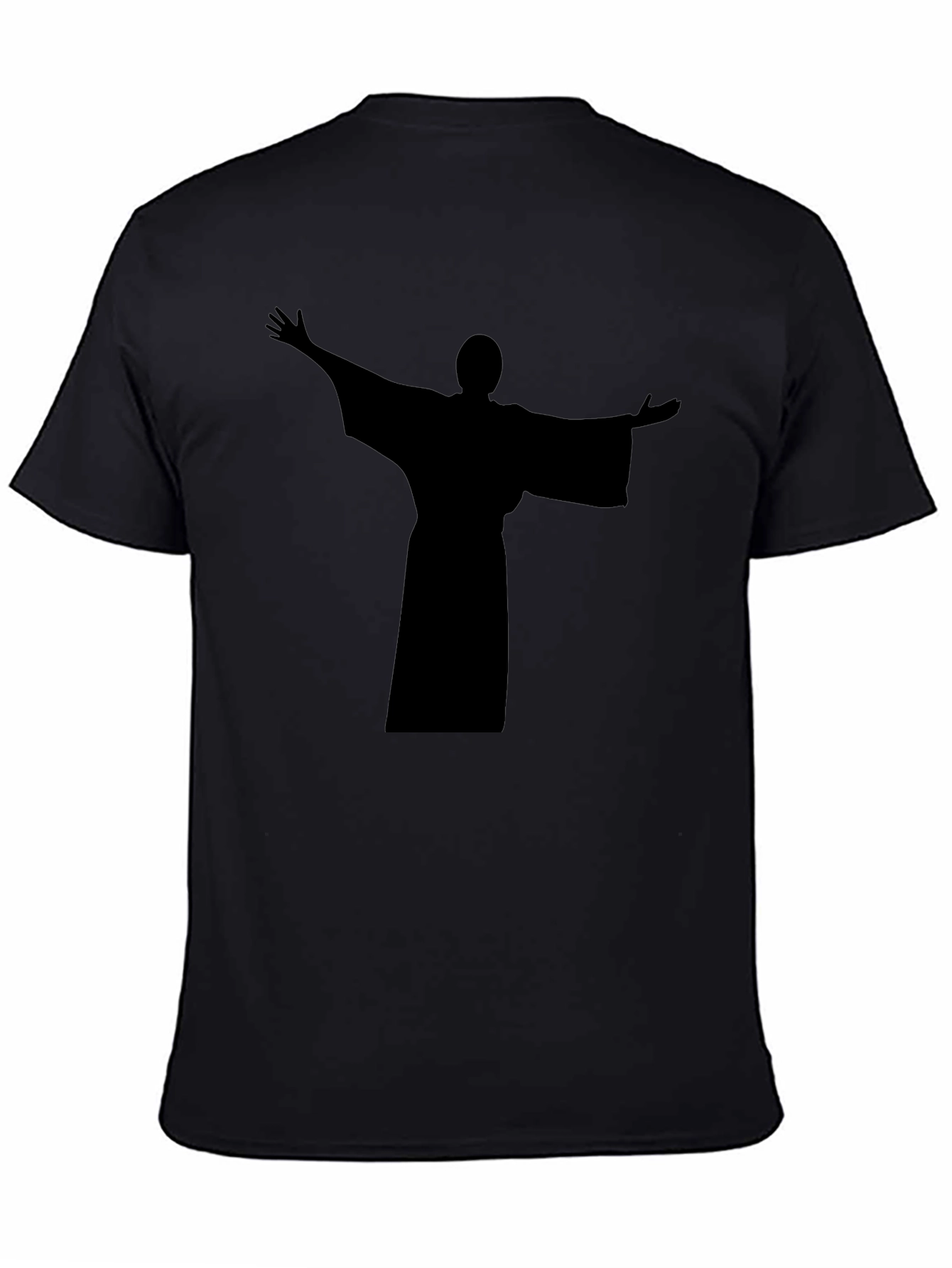 Silhouette Graphic Print Black T-Shirt