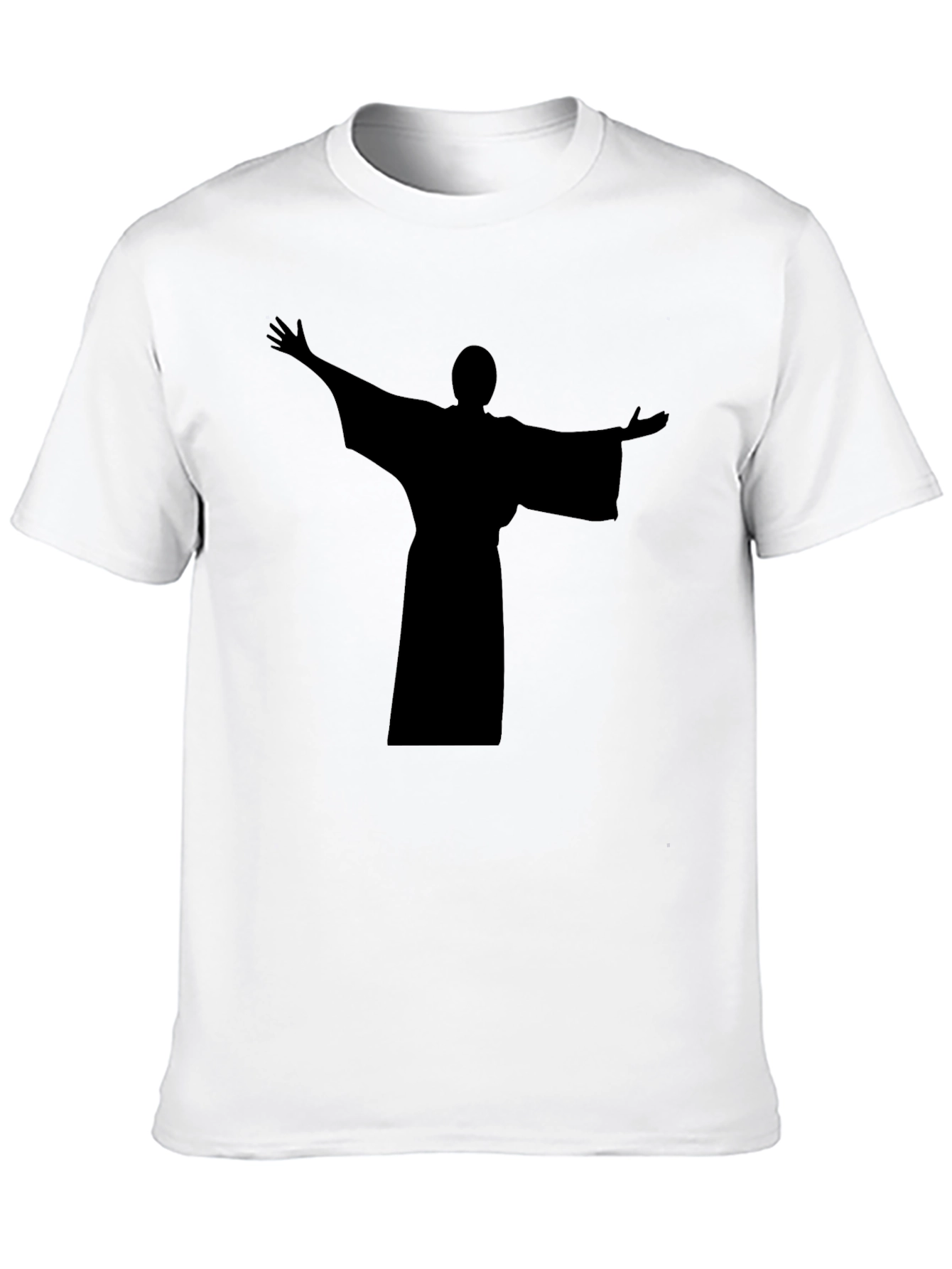 Silhouette Graphic Print Black T-Shirt