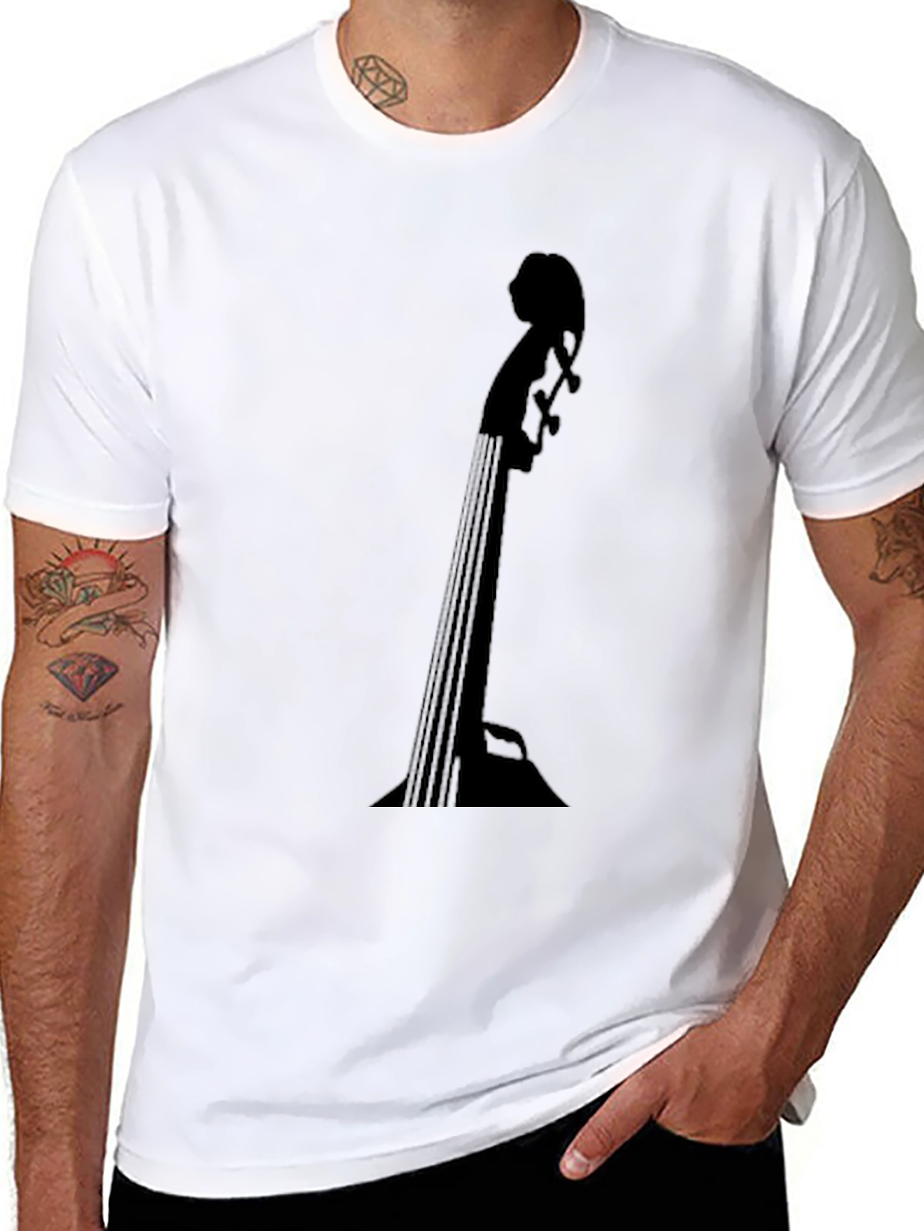 Bass Guitar T-Shirt - Black