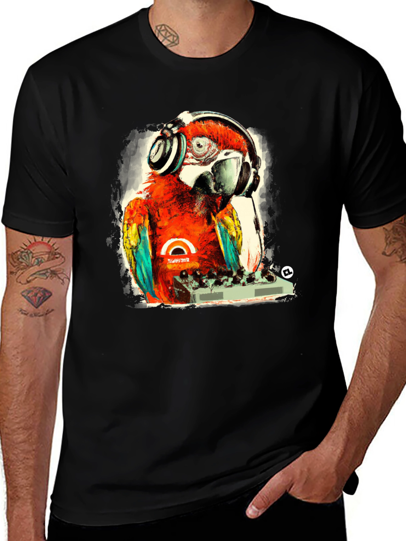 DJ Parrot Graphic Tee