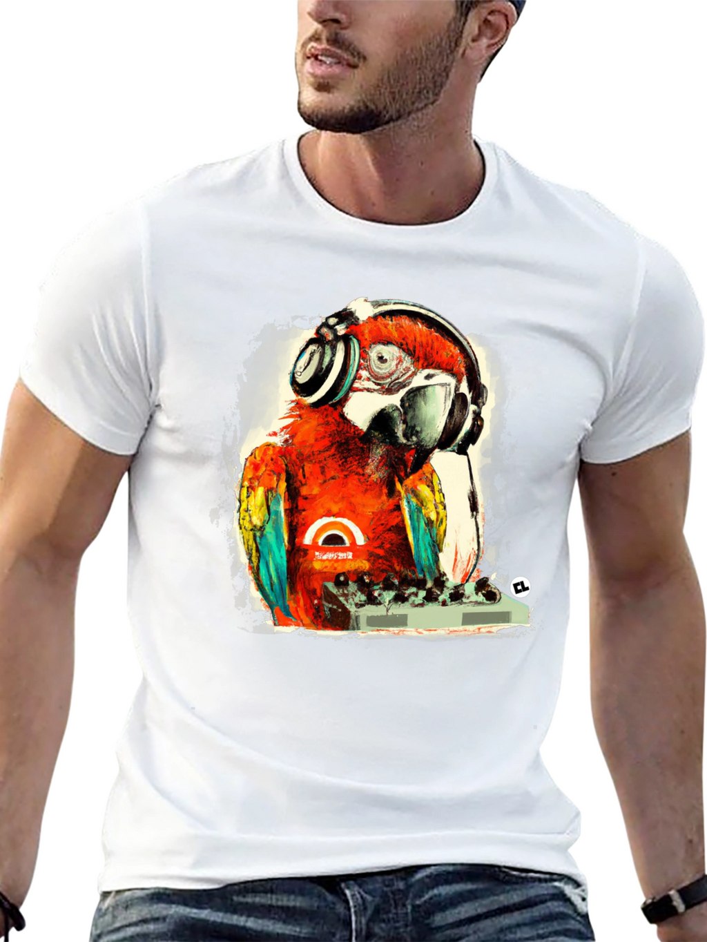 DJ Parrot Graphic Tee