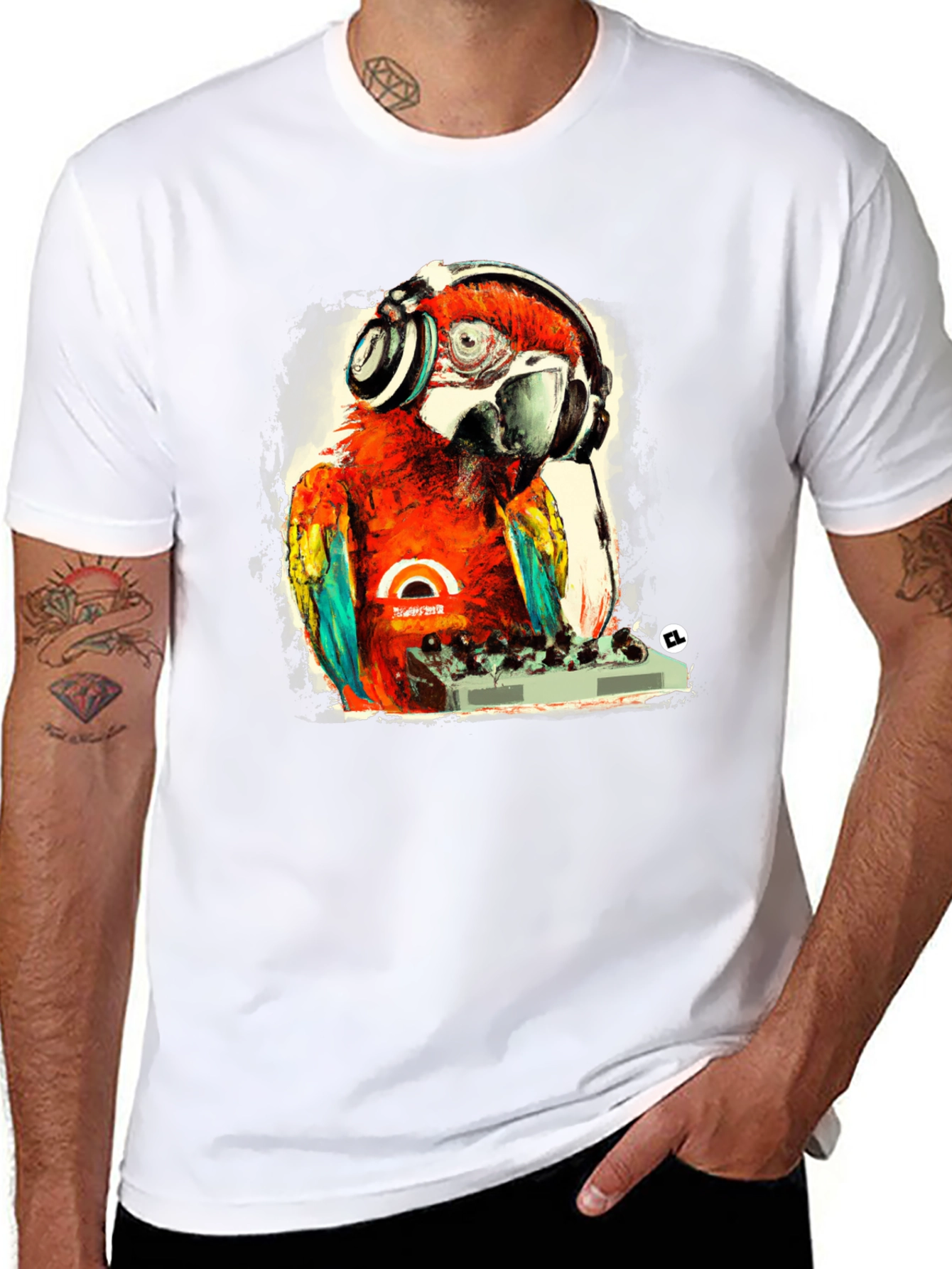 DJ Parrot Graphic Tee