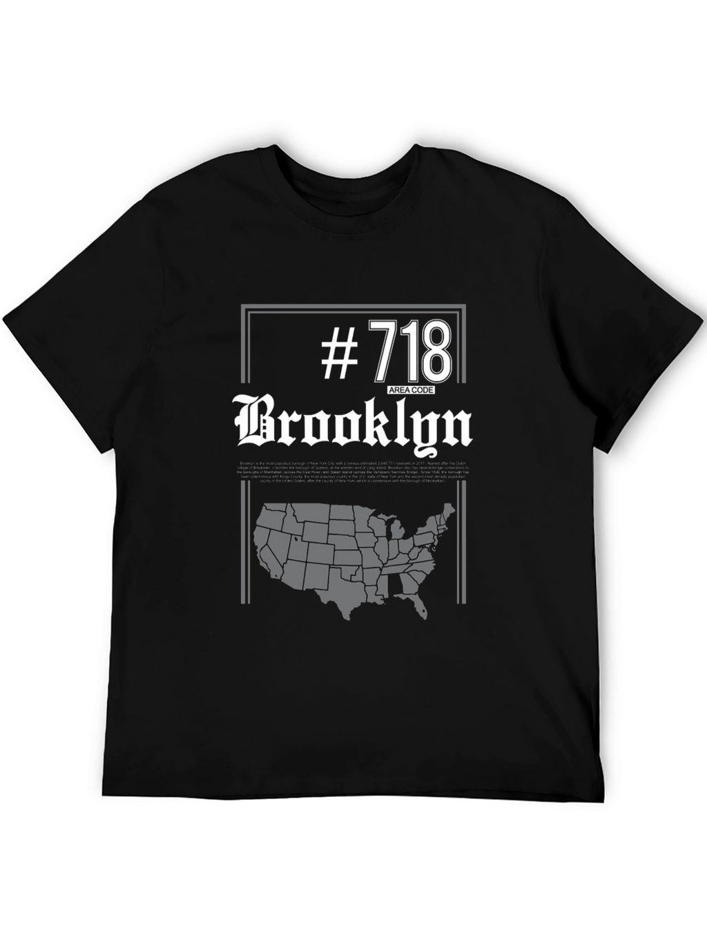 Brooklyn 718 Area Code T-Shirt