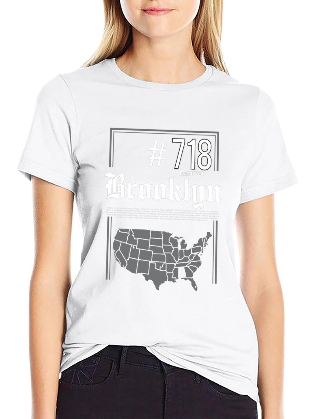 Brooklyn 718 Area Code T-Shirt