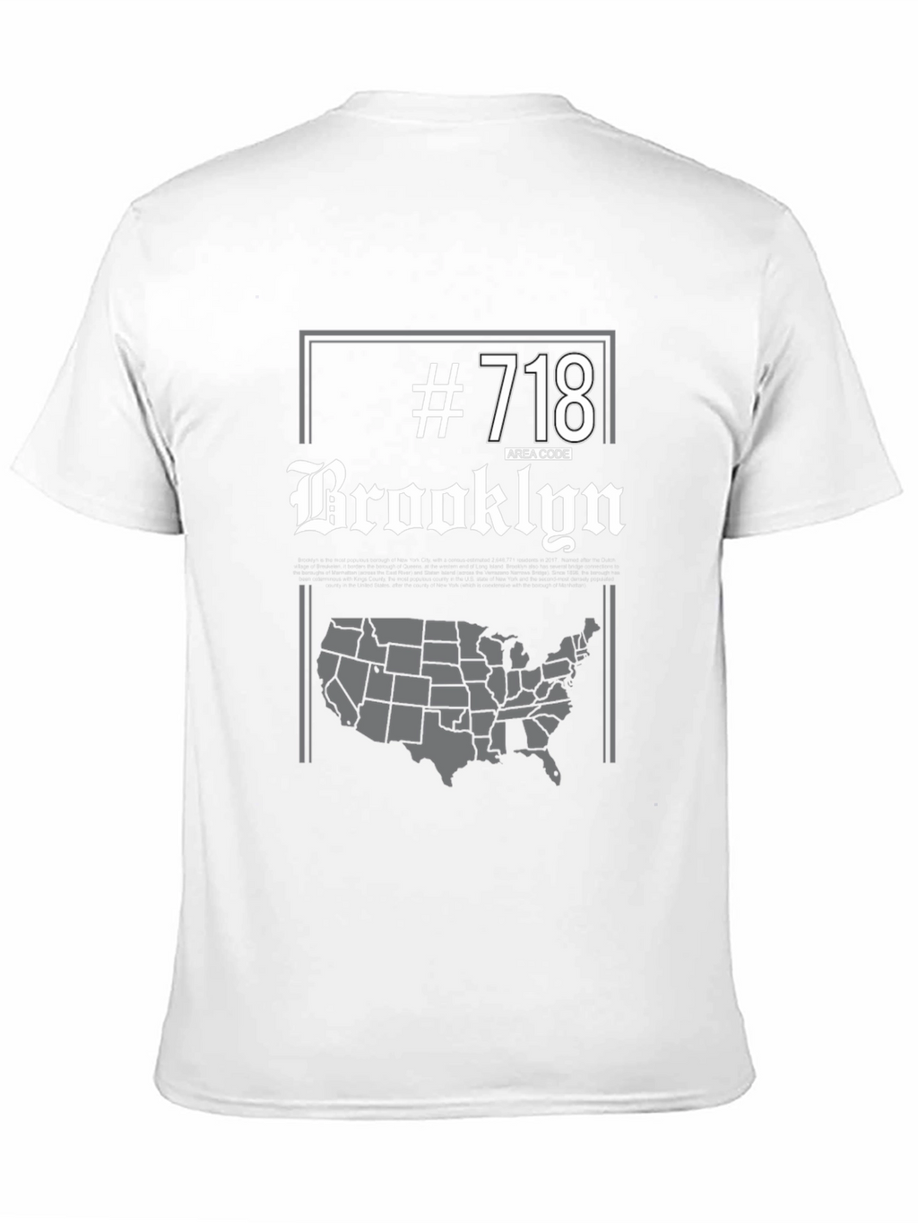 Brooklyn 718 Area Code T-Shirt