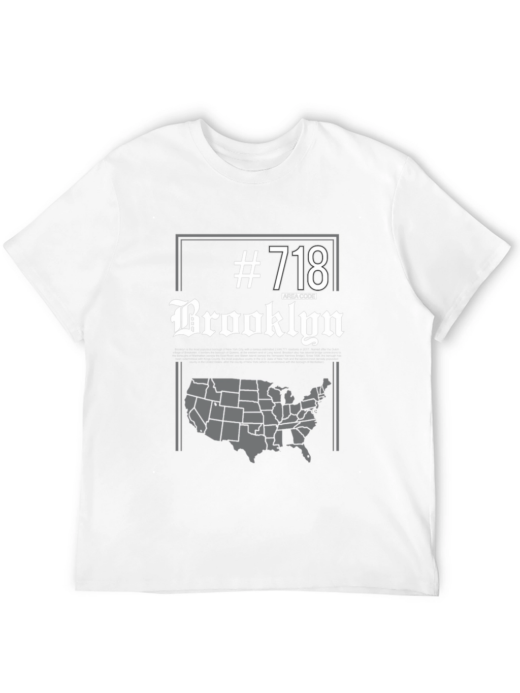 Brooklyn 718 Area Code T-Shirt