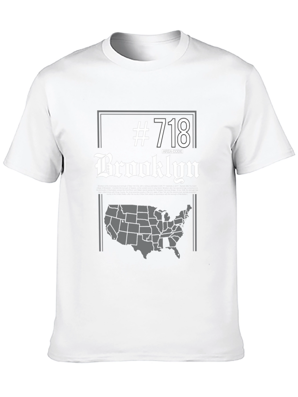 Brooklyn 718 Area Code T-Shirt
