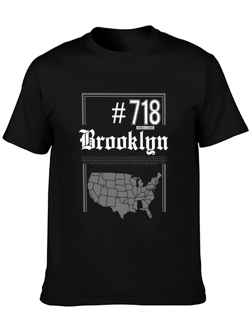 Brooklyn 718 Area Code T-Shirt