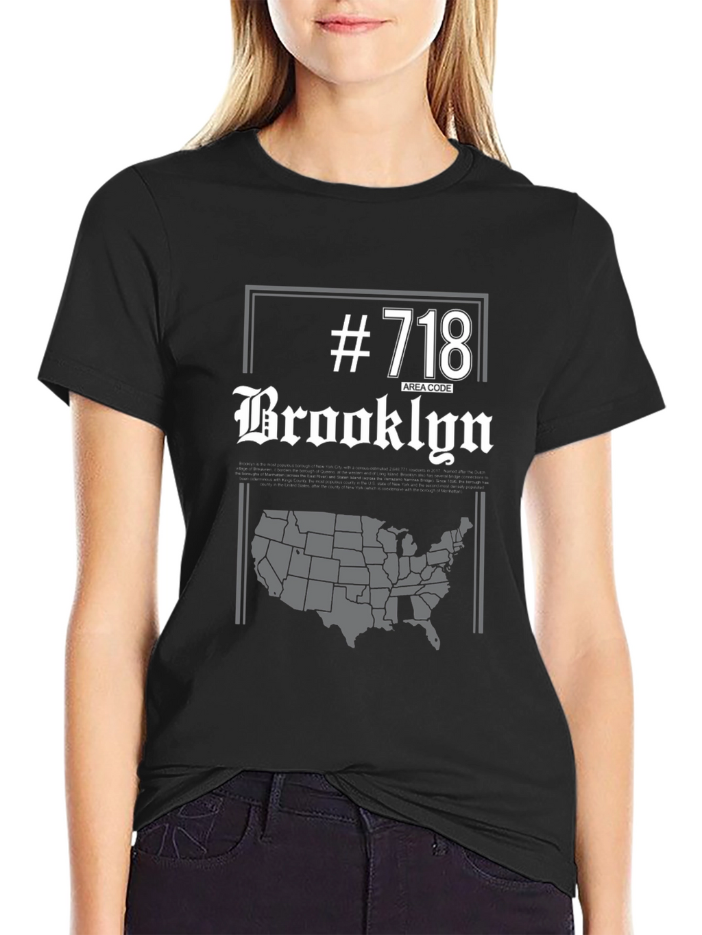 Brooklyn 718 Area Code T-Shirt