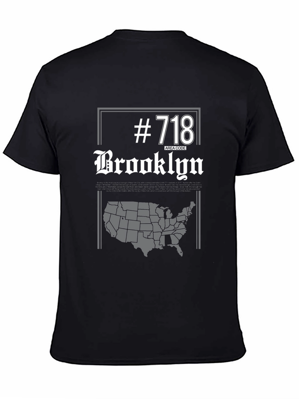 Brooklyn 718 Area Code T-Shirt