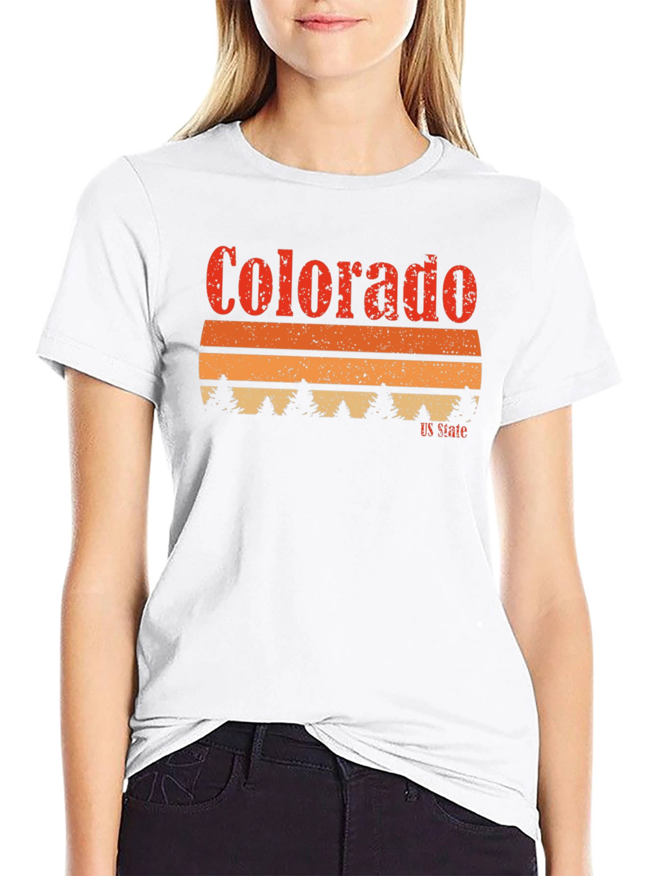 Colorado US State Retro Graphic T-Shirt