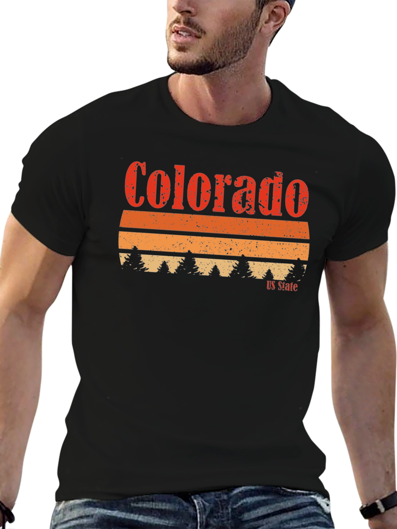 Colorado US State Retro Graphic T-Shirt