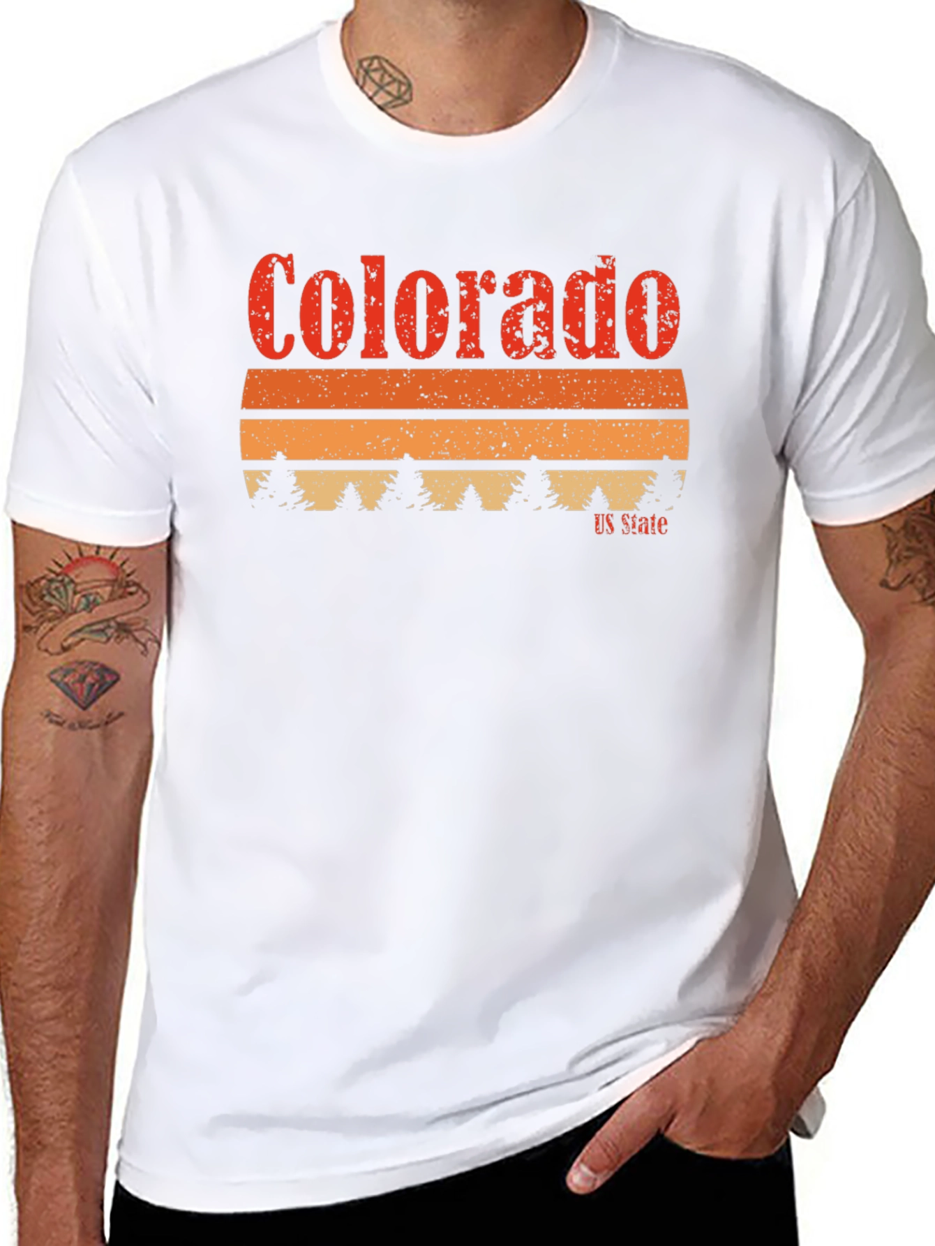 Colorado US State Retro Graphic T-Shirt