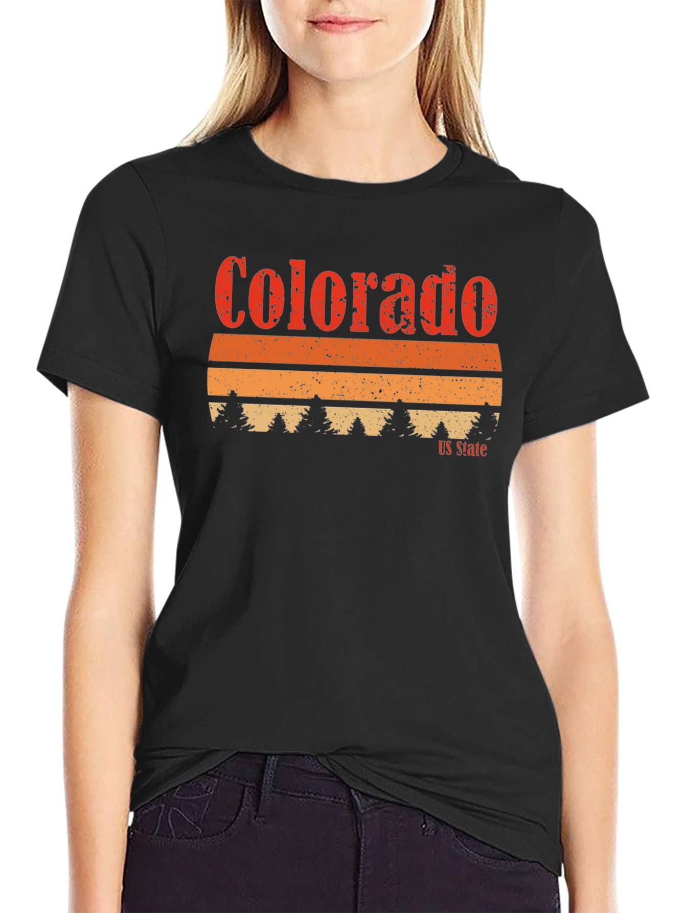 Colorado US State Retro Graphic T-Shirt