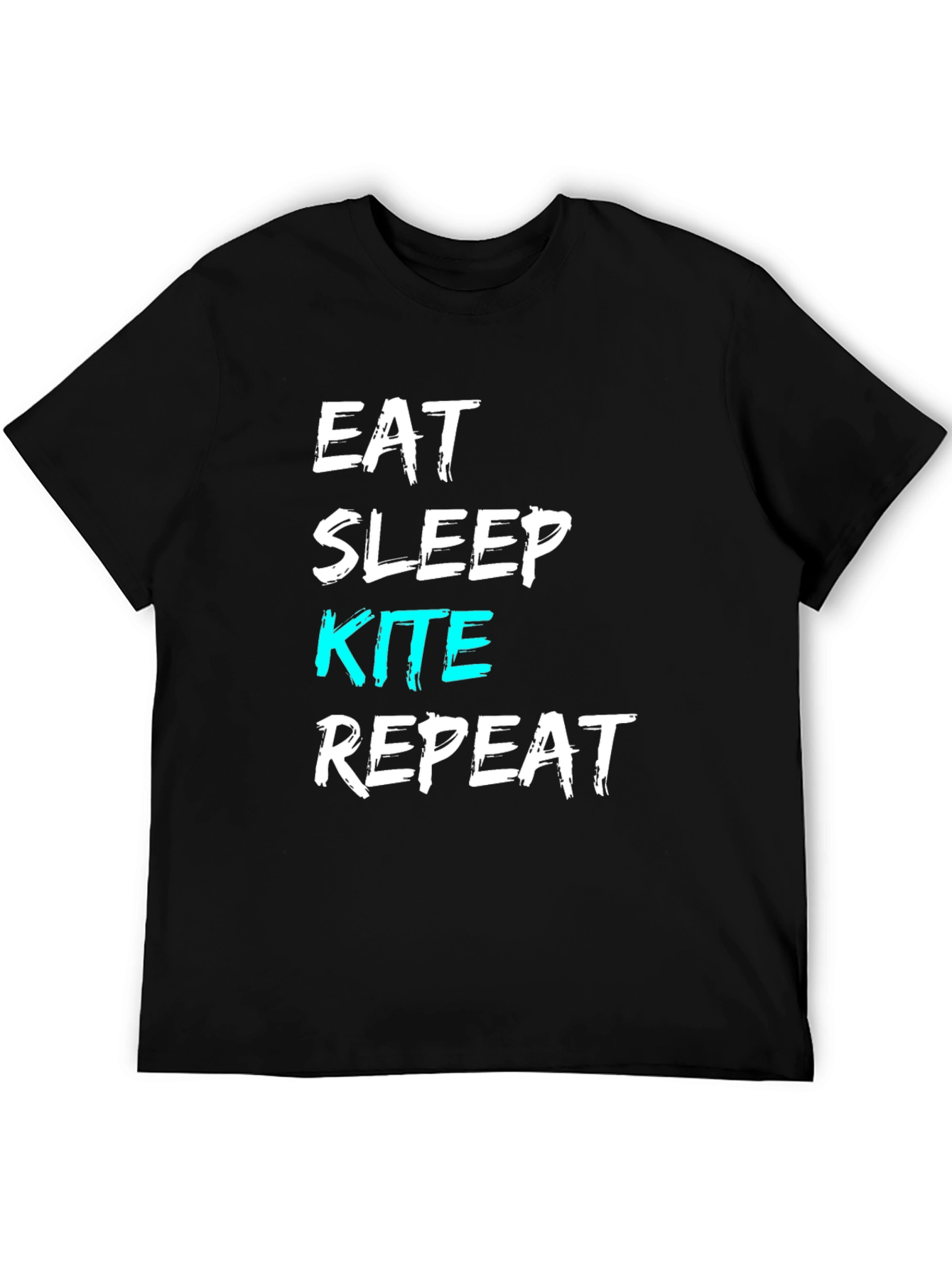 Eat Sleep Kite Repeat T-Shirt - Novelty Kitesurfing Tee