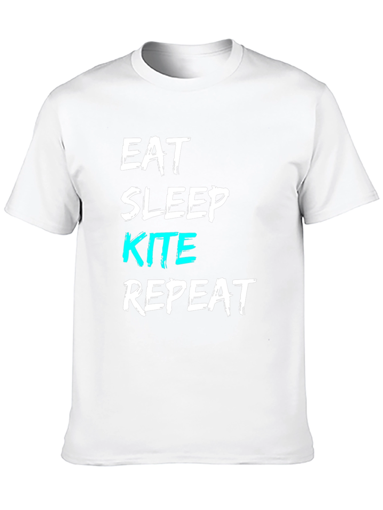 Eat Sleep Kite Repeat T-Shirt - Novelty Kitesurfing Tee