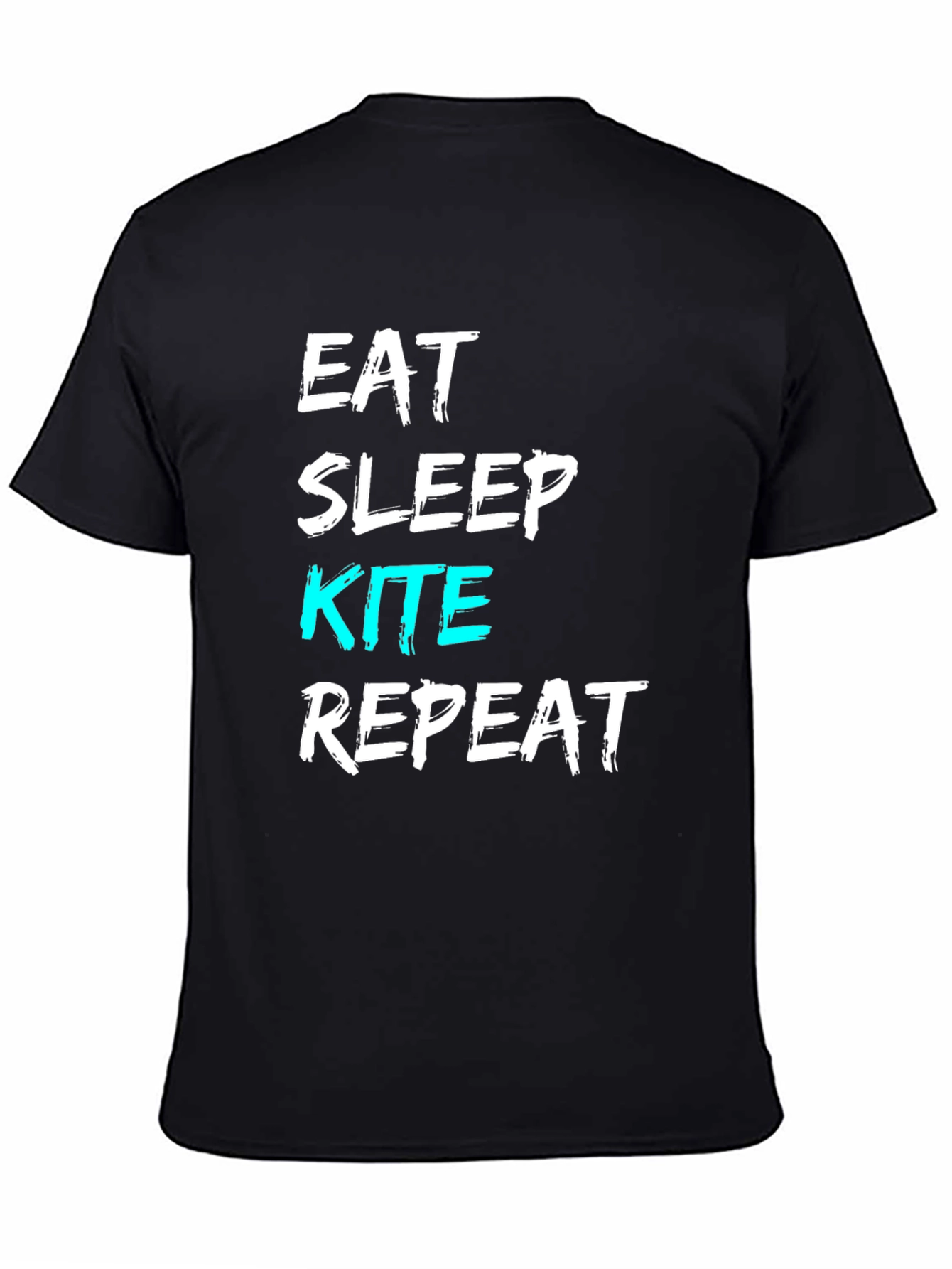 Eat Sleep Kite Repeat T-Shirt - Novelty Kitesurfing Tee