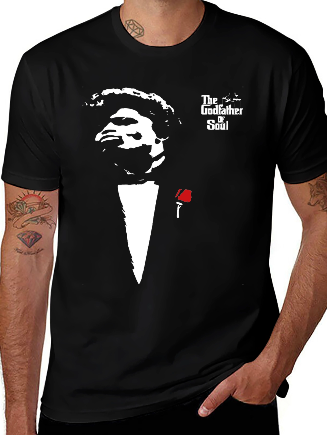 The Godfather of Soul Black Graphic T-Shirt
