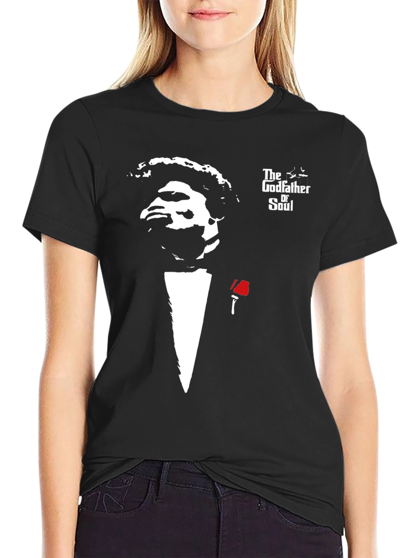 The Godfather of Soul Black Graphic T-Shirt