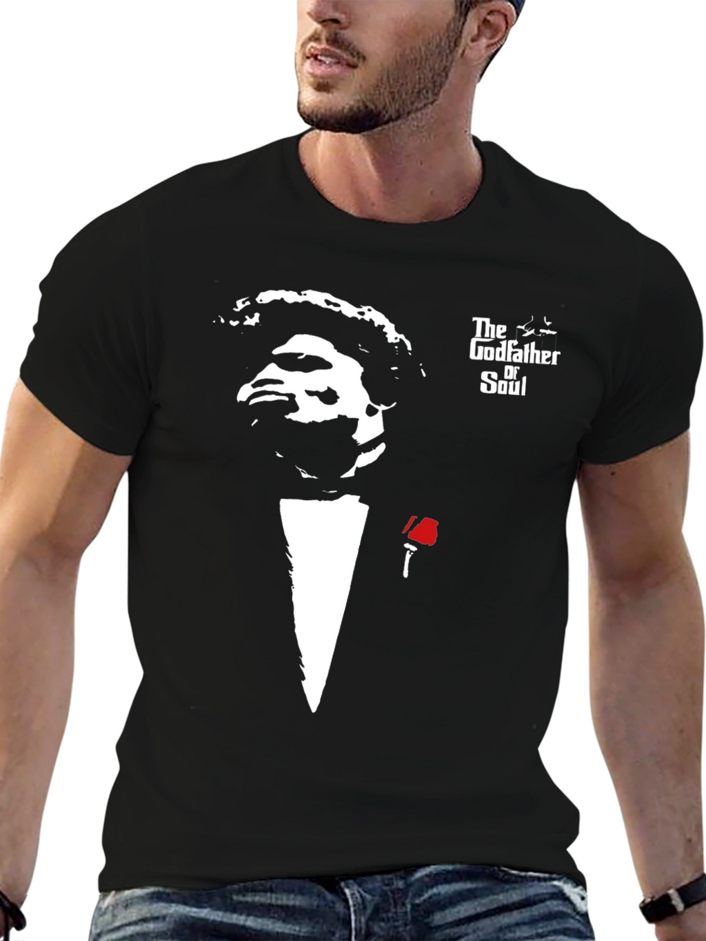 The Godfather of Soul Black Graphic T-Shirt
