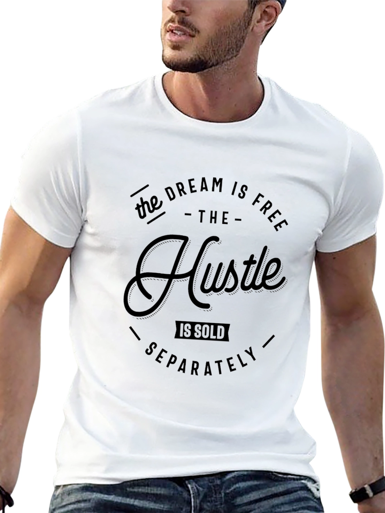 Dream is Free Hustle Sold Separately Black T-Shirt