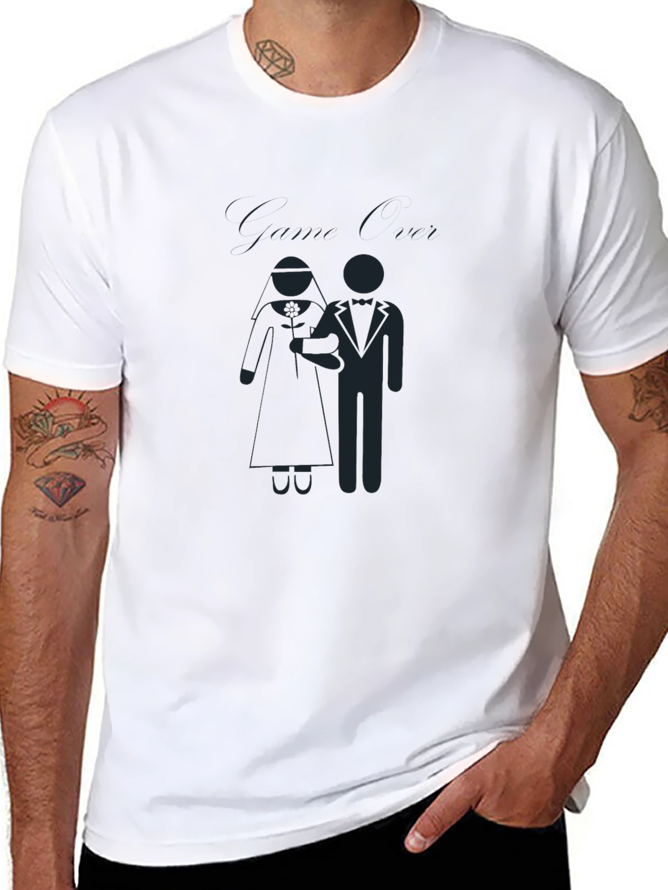 Bride & Groom Graphic Tee - Wedding Celebration Shirt