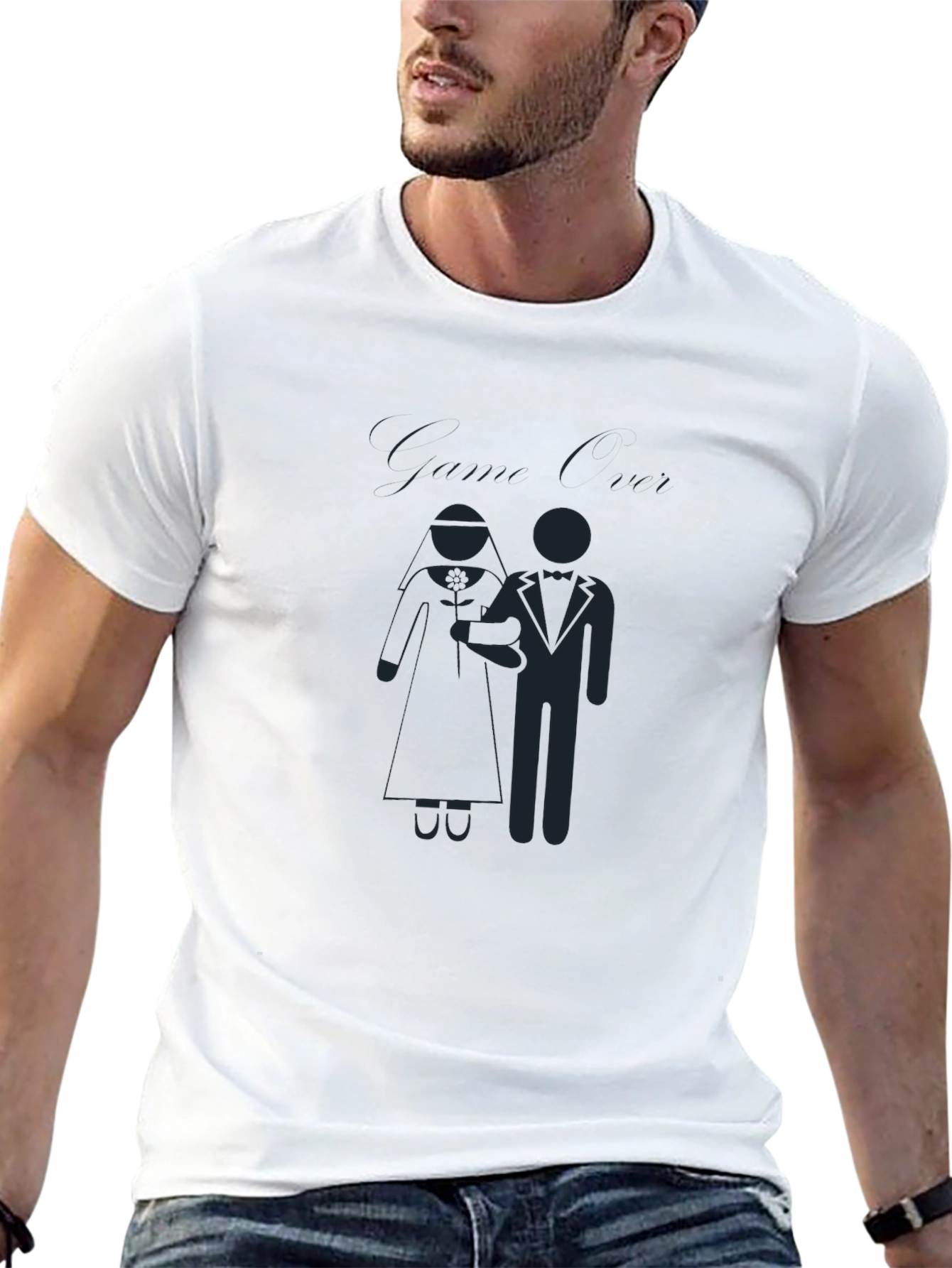 Bride & Groom Graphic Tee - Wedding Celebration Shirt