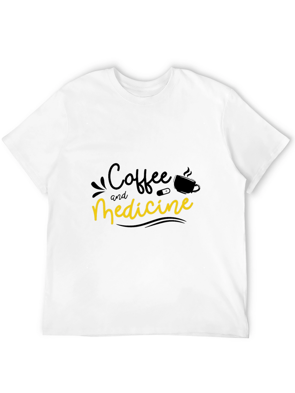 Coffee and Medicine Graphic T-Shirt