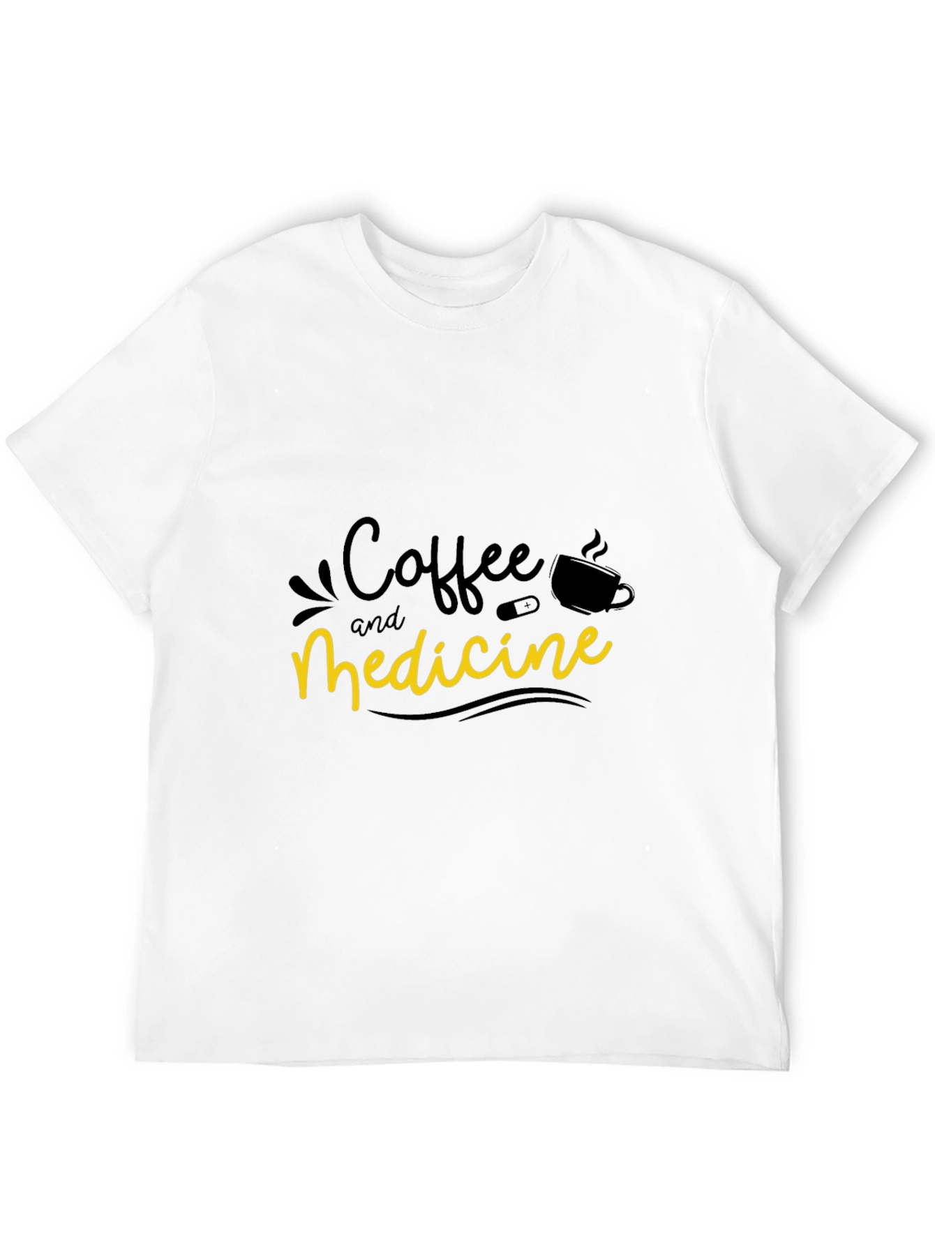 Coffee and Medicine Graphic T-Shirt