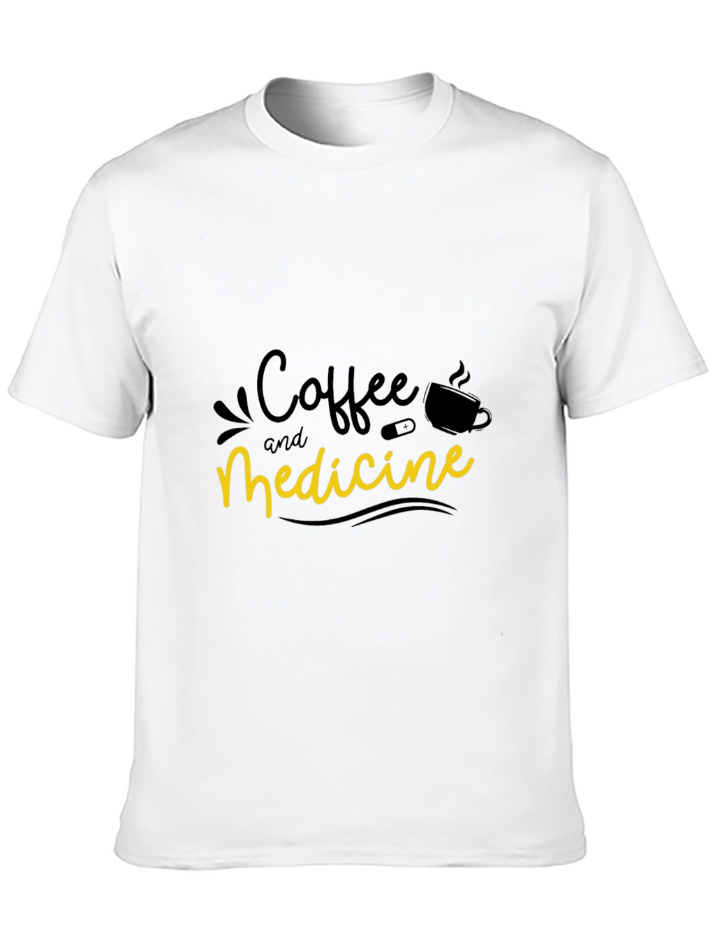 Coffee and Medicine Graphic T-Shirt
