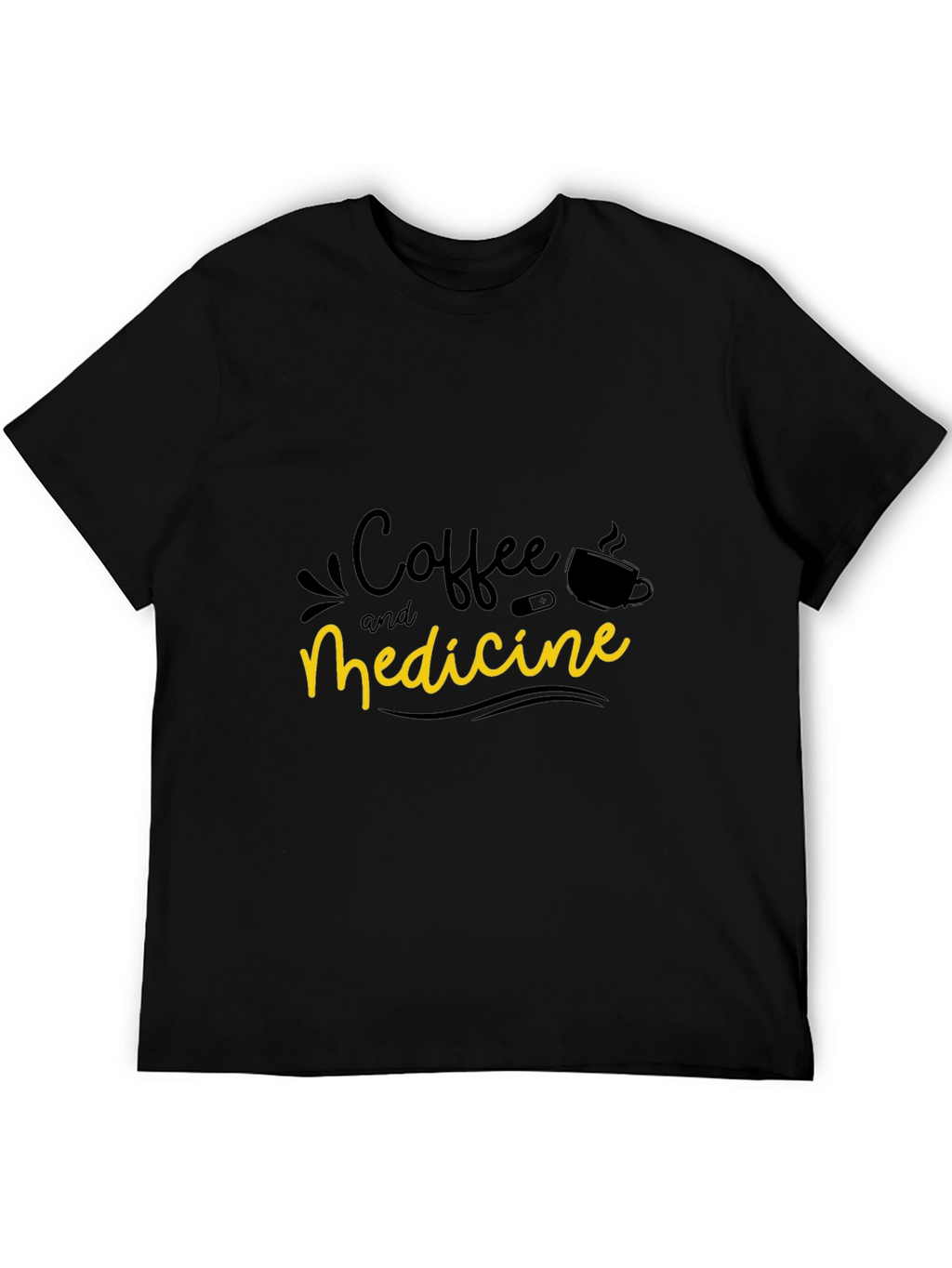 Coffee and Medicine Graphic T-Shirt