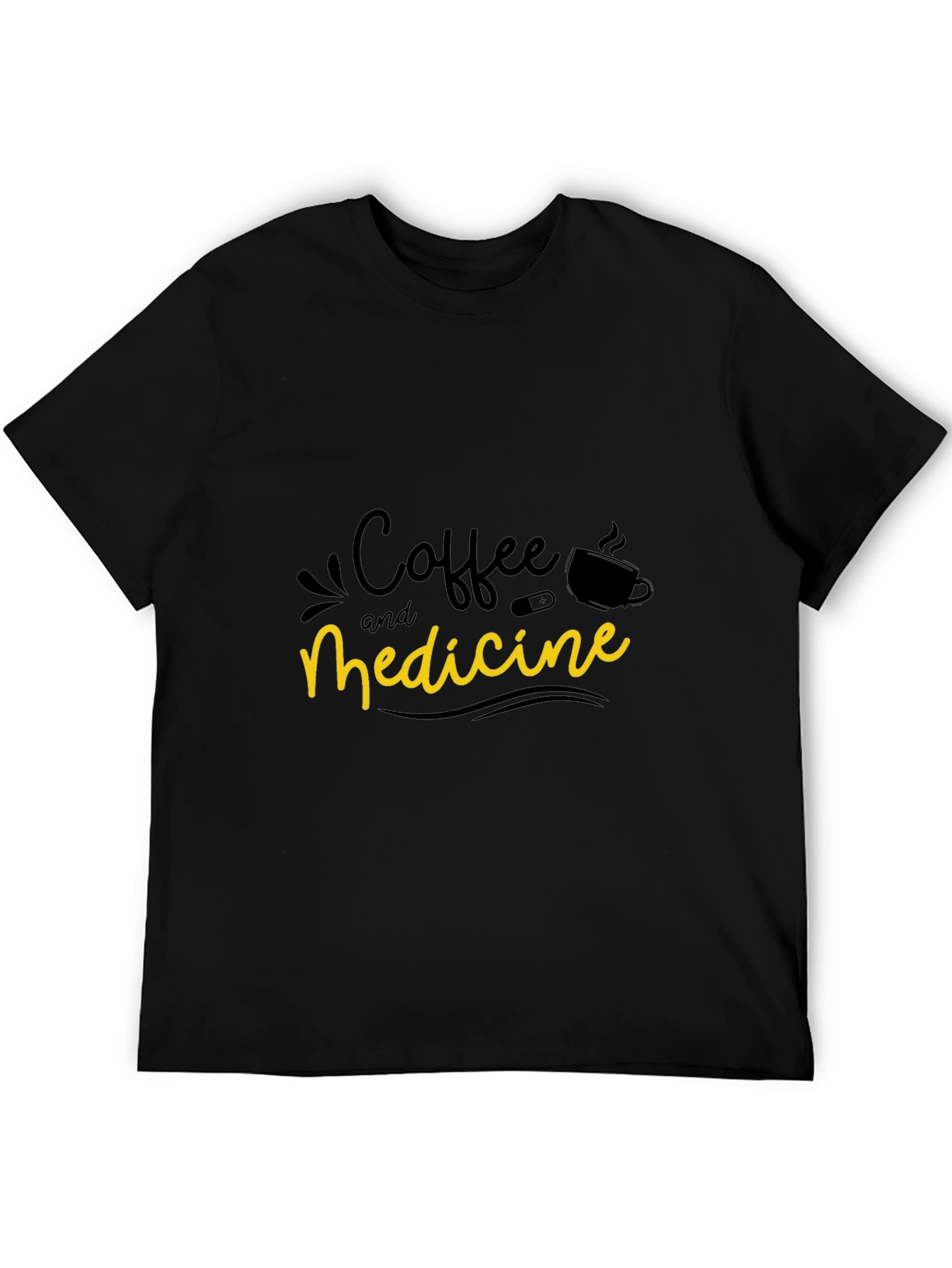 Coffee and Medicine Graphic T-Shirt