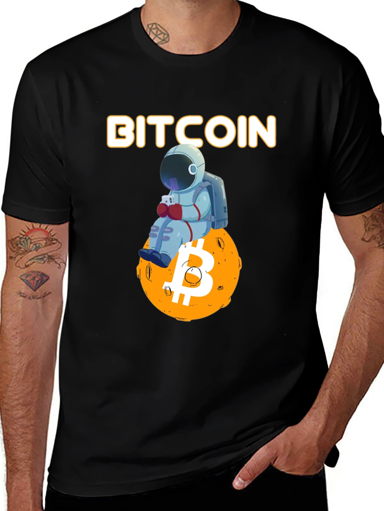 Bitcoin Astronaut T-Shirt Crypto Tee