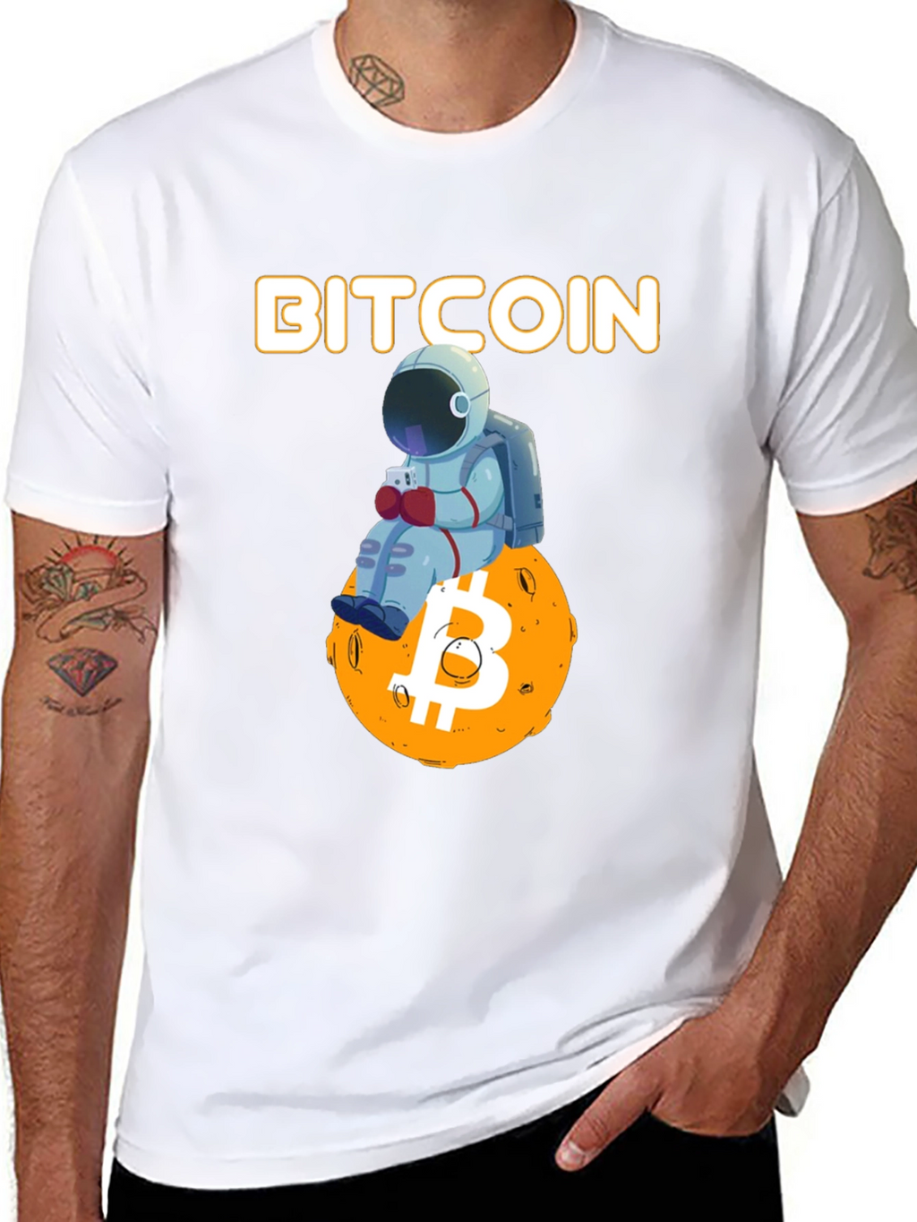 Bitcoin Astronaut T-Shirt Crypto Tee