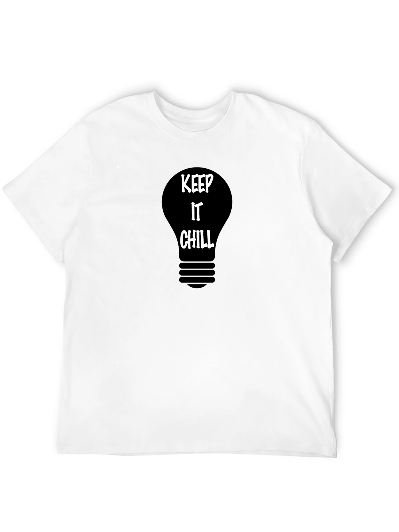 Keep It Chill Light Bulb Graphic Tee - Black