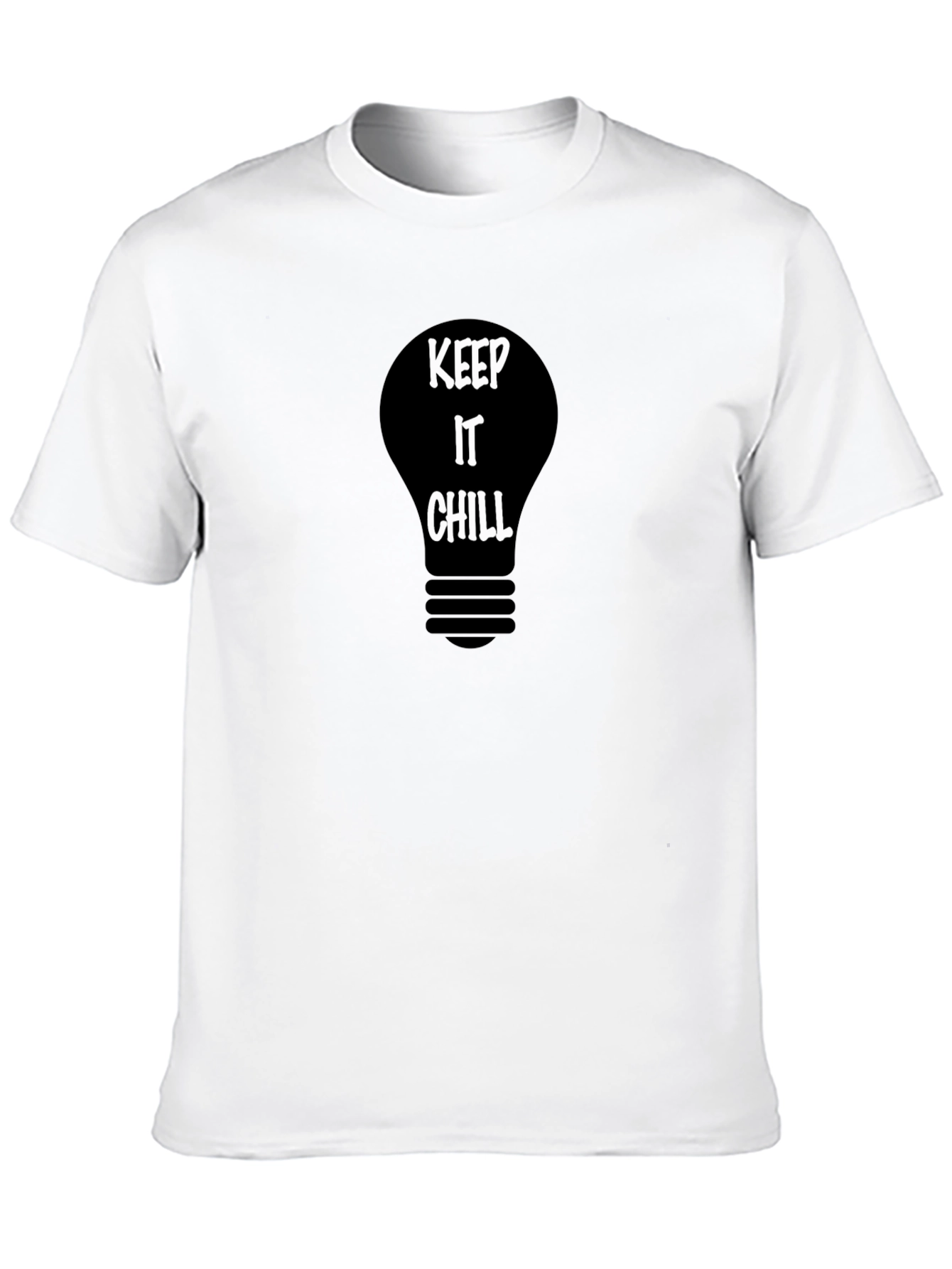 Keep It Chill Light Bulb Graphic Tee - Black