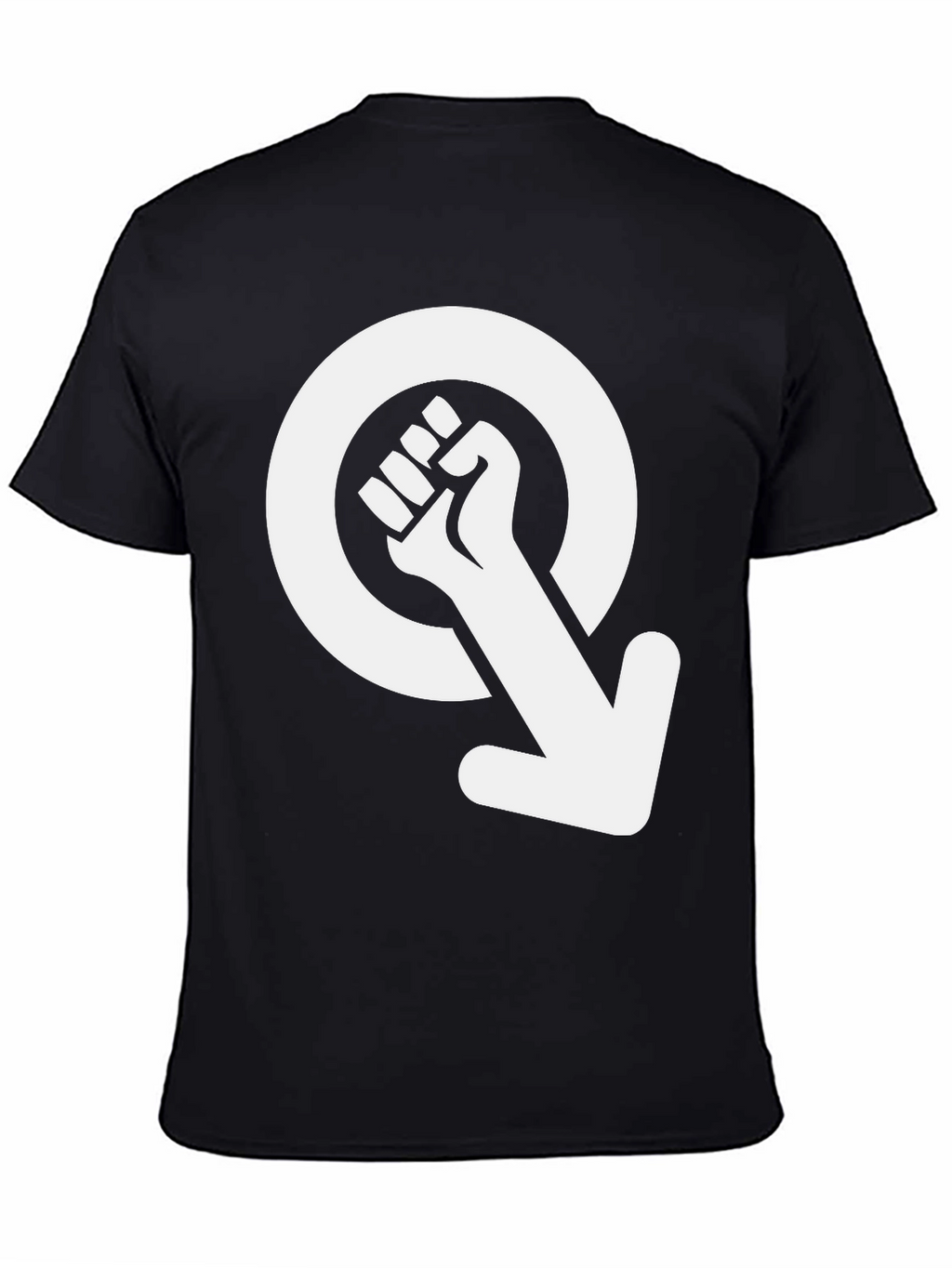 Empowered Fist Symbol Graphic Tee - Black