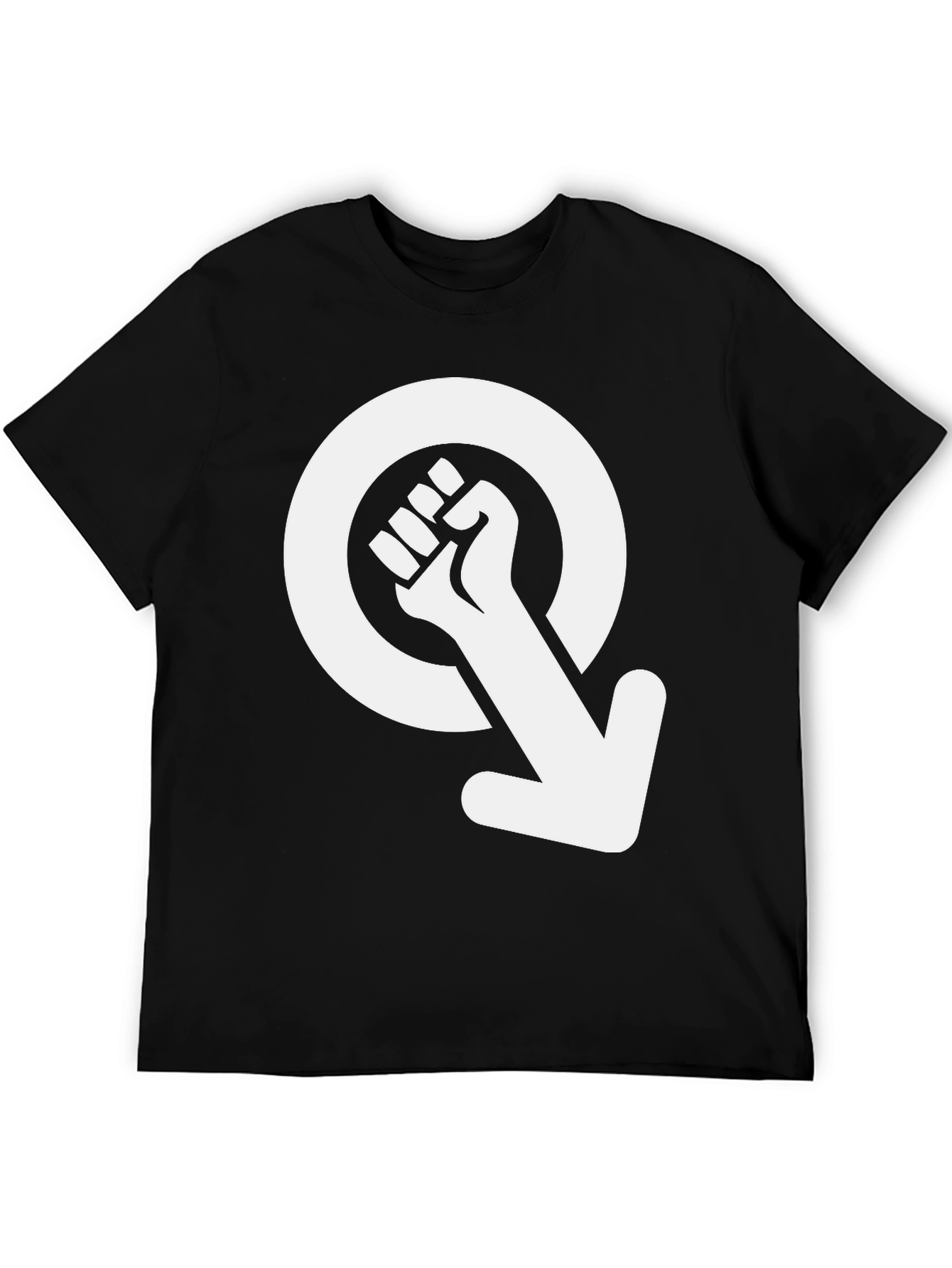 Empowered Fist Symbol Graphic Tee - Black
