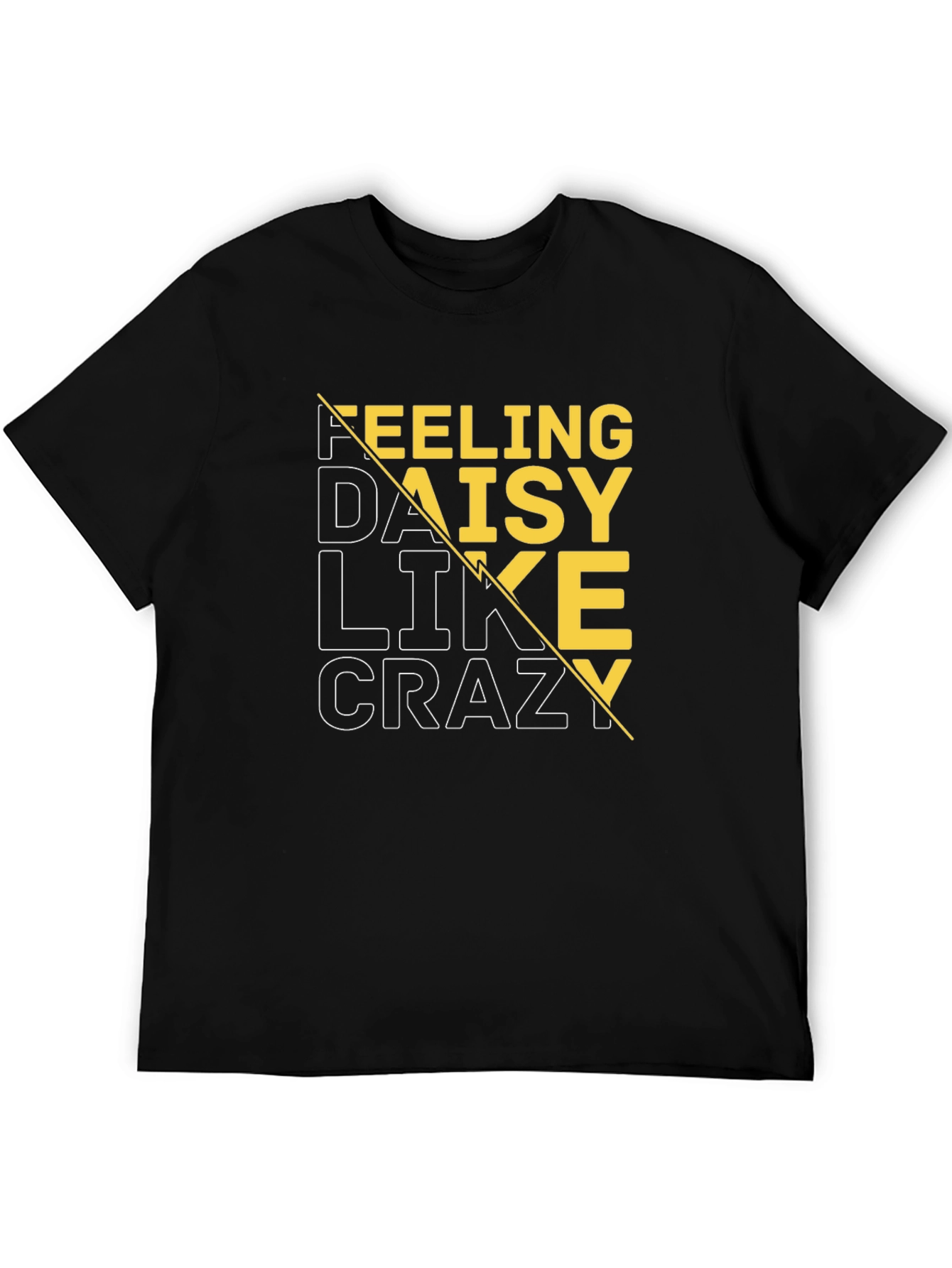 Feeling Daisy Like Crazy Black Graphic Tee
