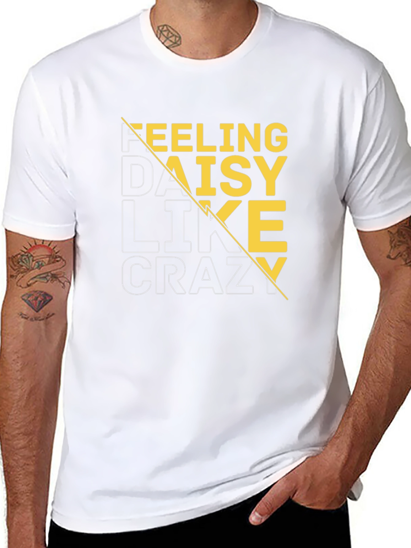 Feeling Daisy Like Crazy Black Graphic Tee
